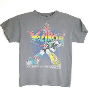 Distressed vintage Voltron graphic tee